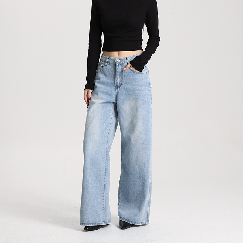 High-Quality Vintage Women's Wide-Leg Jeans